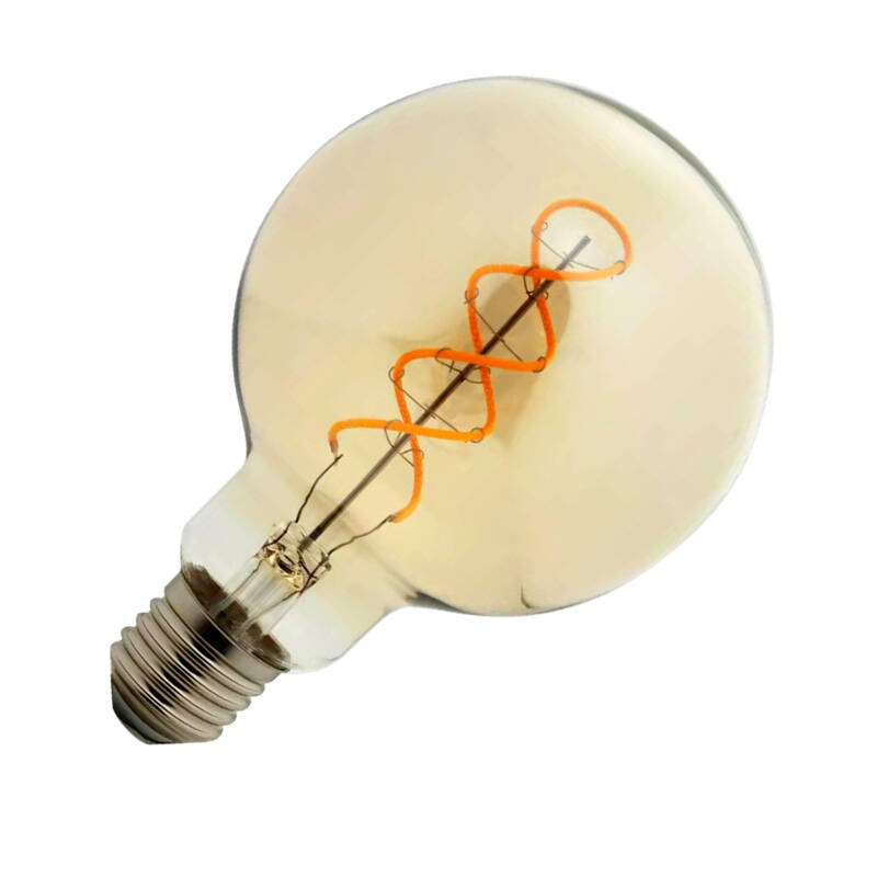 Image of Envirolight 4W Dimmable 320lm LED Spiral Decorative Filament 95mm Globe Bulb - Screw Cap