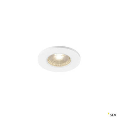 SLV Kamuela 6W Recessed Warm White Dimmable LED IP65 Fire Rated Fixed Downlight