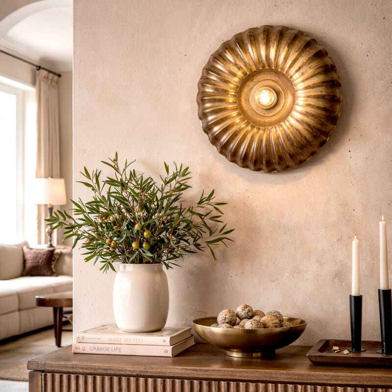 Image of Iluzzia Ronith Metal Flush Light