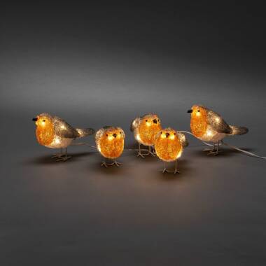 Image of Konstsmide Robin LED String Lights - 5 Lights