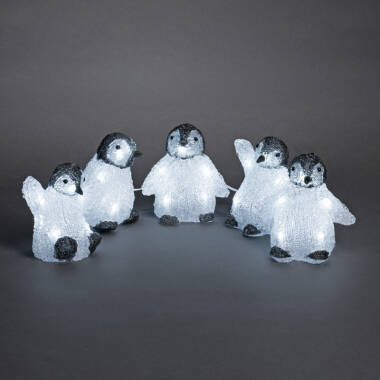 Konstsmide Penguin LED String Lights - 5 Lights