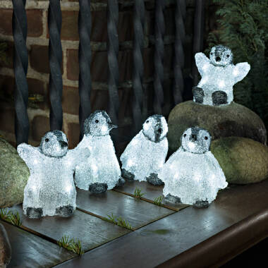 Image of Konstsmide Penguin LED String Lights - 5 Lights