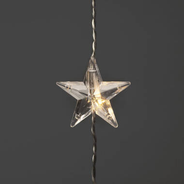 Image of Konstsmide 1.4M Warm White LED Star Curtain Lights - 120 Lights