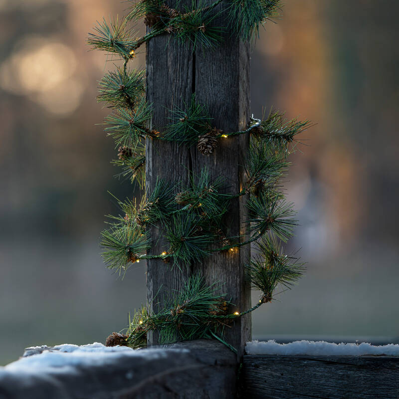 Image of Konstsmide 6M Faux Foliage Battery Operated LED Garland