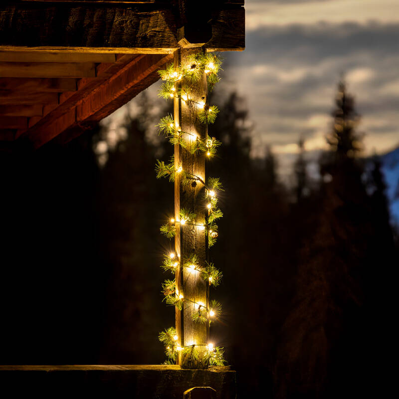 Image of Konstsmide 6M Faux Foliage Battery Operated LED Garland