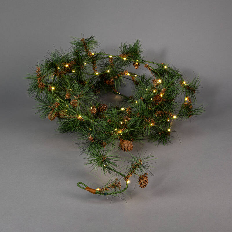 Image of Konstsmide 6M Faux Foliage Battery Operated LED Garland