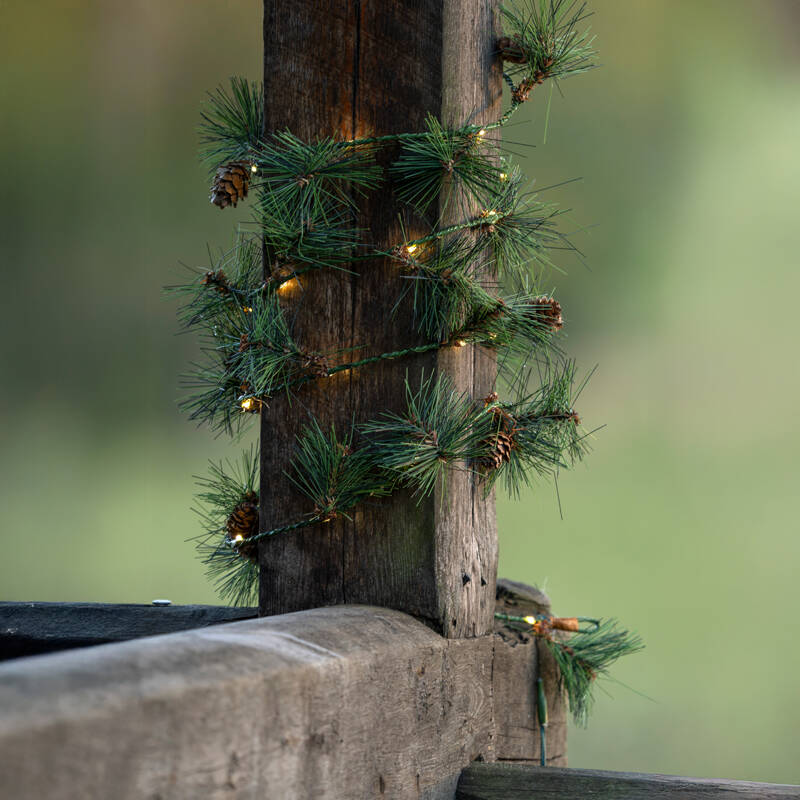 Image of Konstsmide 6M Faux Foliage Battery Operated LED Garland