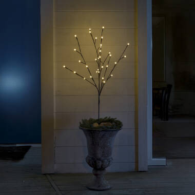 Image of Konstsmide 1M Pre-Lit LED Opal Berry Twig Branch