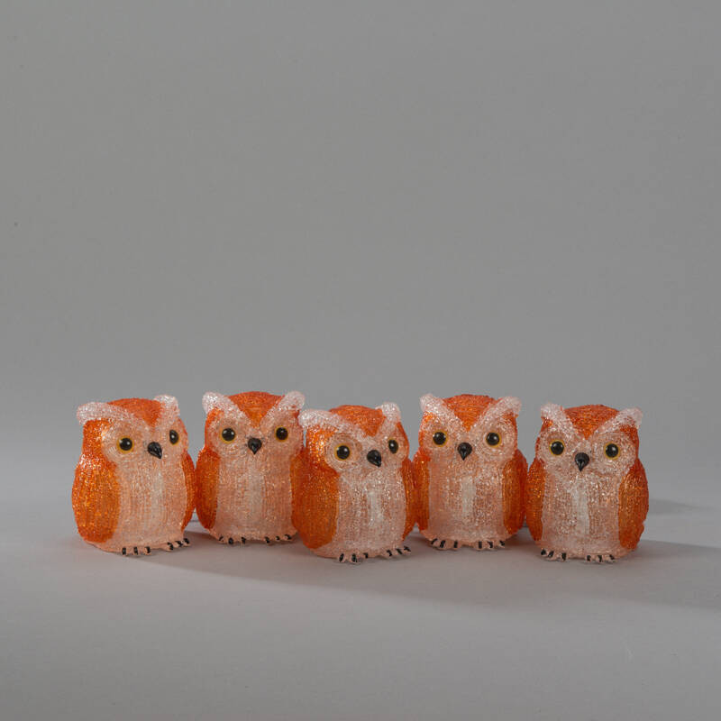 Image of Konstsmide LED Owl String Lights - Set of 5