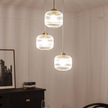 Image of Edit Wilde 3 Light Glass Cluster Ceiling Pendant