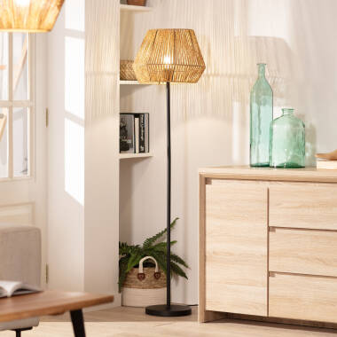 Image of Edit Kirito Rattan Floor Lamp