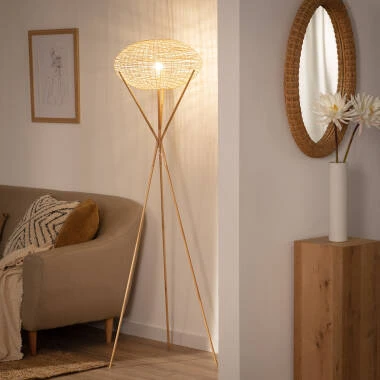 Edit Ronax Rattan Floor Lamp