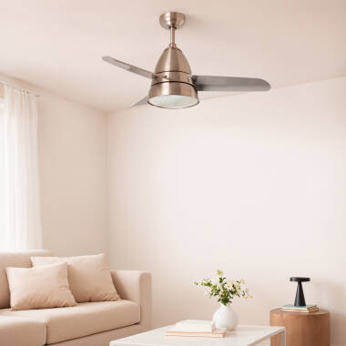 Image of Edit Industrial 15W Colour Selectable LED Ceiling Fan 91cm with DC Motor