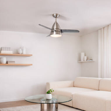 Image of Edit Industrial 15W Colour Selectable LED Ceiling Fan 91cm with DC Motor