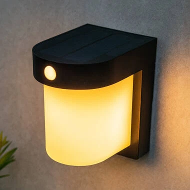 Suri Milos Solar LED Outdoor Wall Light with PIR Sensor