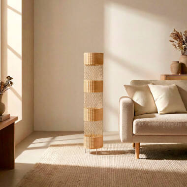 Image of Edit Rubra Bamboo Floor Lamp