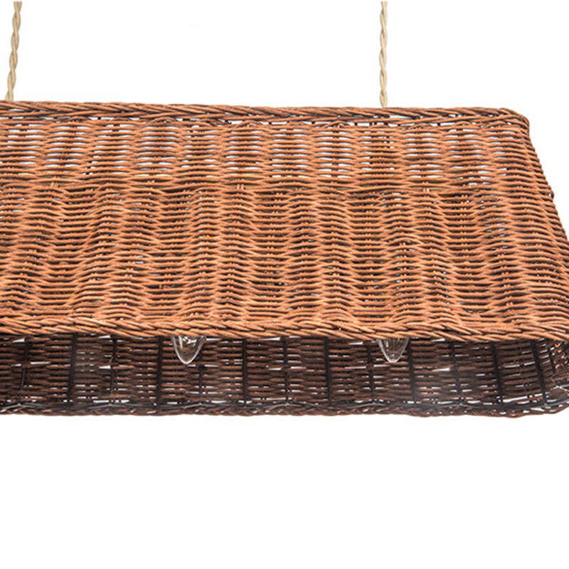 Image of Khudi & Khora Lucent Rattan Bar Ceiling Pendant Light