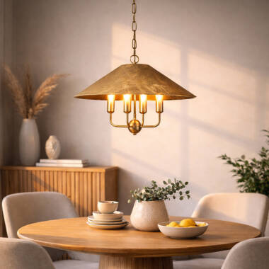 Image of Wisteria Camellia 5 Arm Ceiling Pendant Light
