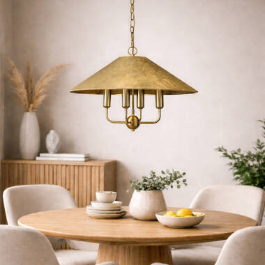 Image of Wisteria Camellia 5 Arm Ceiling Pendant Light