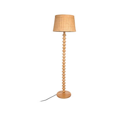 Image of Wisteria Arc Rattan Floor Lamp