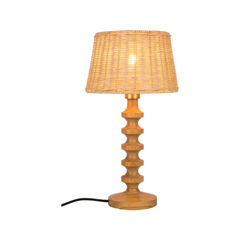Image of Wisteria Arc Rattan Table Lamp