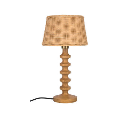 Image of Wisteria Arc Rattan Table Lamp