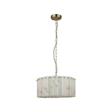 Image of Wisteria Linea Alabaster Glass Chandelier