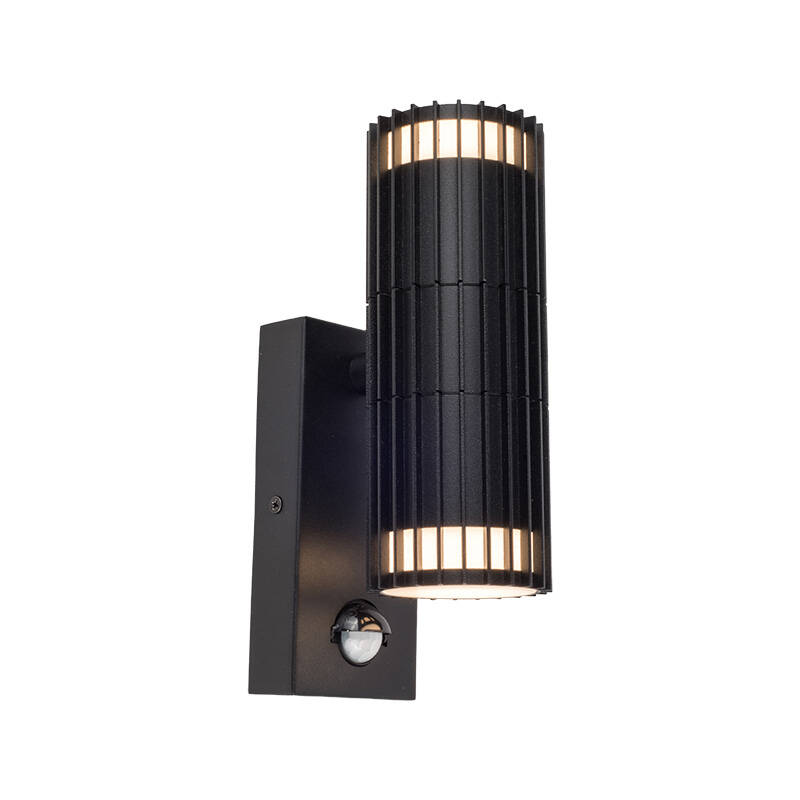 Image of Edit Hibiscus Outdoor Up & Down Wall Light With PIR