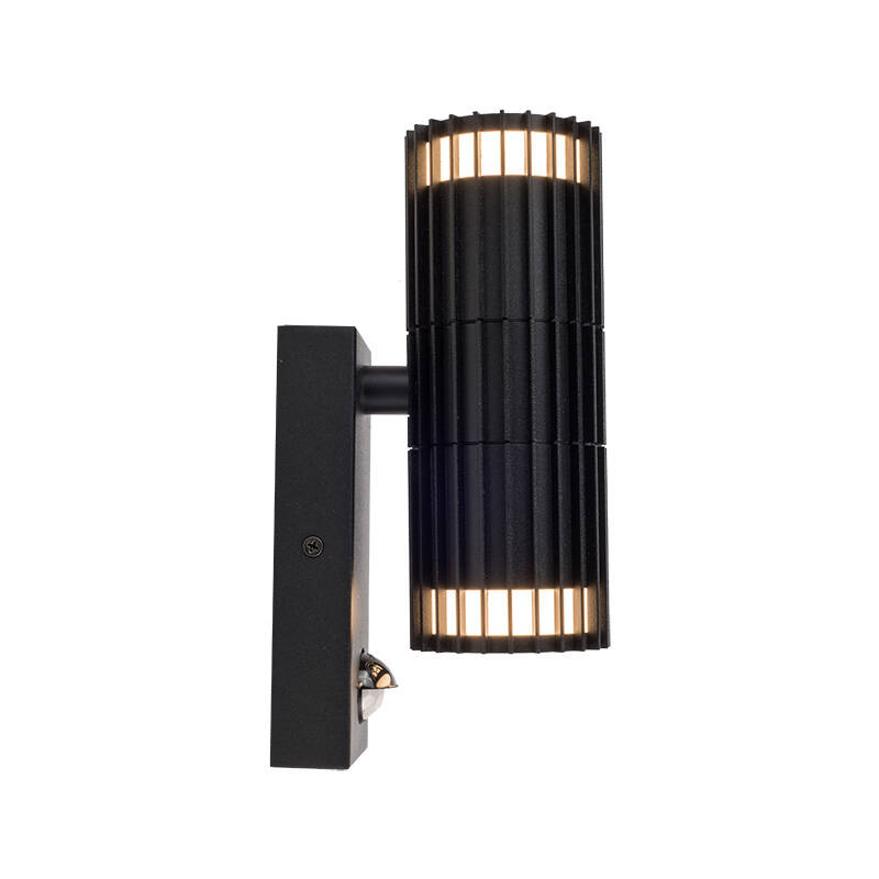 Image of Edit Hibiscus Outdoor Up & Down Wall Light With PIR
