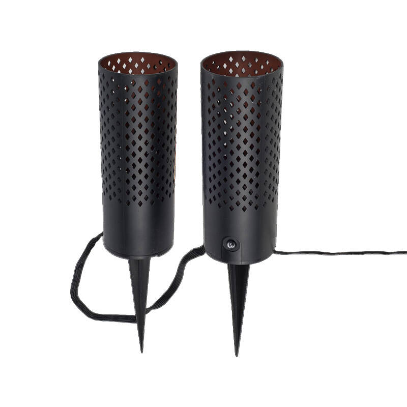 Image of Easyfit Remote 12v Garden Lights - Rose LED Outdoor Feature Stake Light - 2 Lights