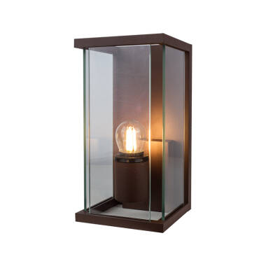 Image of Edit Halo Half Lantern Outdoor Wall Light