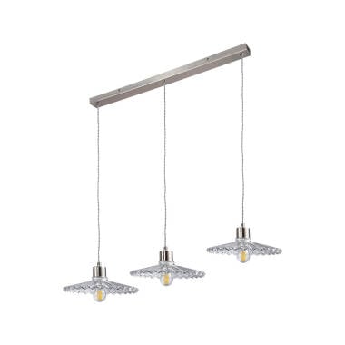 Image of Wisteria Cambridge 3 Light Glass Bar Ceiling Pendant