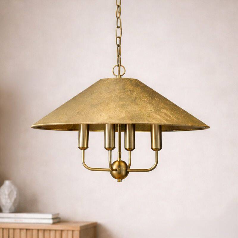 Image of Wisteria Camellia Velvet 4 Arm Ceiling Pendant Light