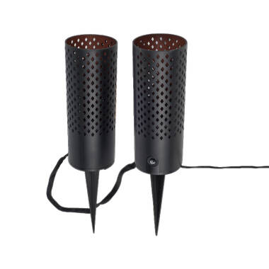 Easyfit Remote 12v Garden Lights - Rose LED Outdoor Feature Stake Light - 2 Lights