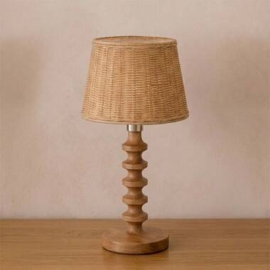 Wisteria Arc Rattan Table Lamp
