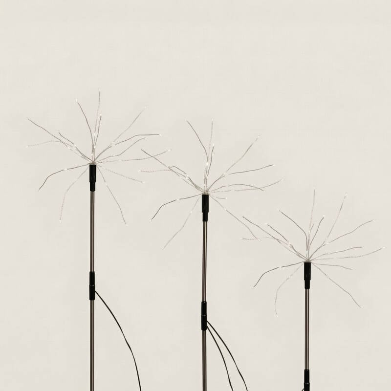 Image of Suri Dandelion Solar LED Stake Light - Set of 3