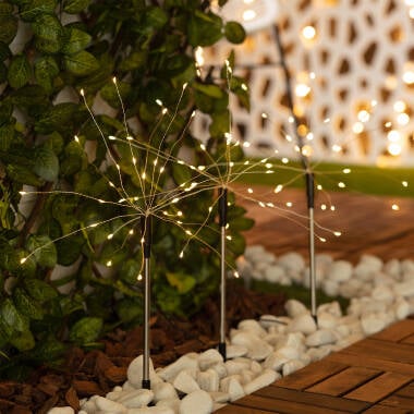 Image of Suri Dandelion Solar LED Stake Light - Set of 3