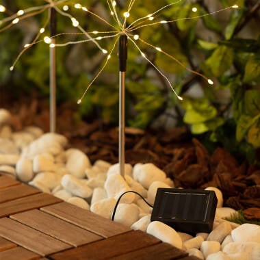 Image of Suri Dandelion Solar LED Stake Light - Set of 3