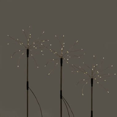 Image of Suri Dandelion Solar LED Stake Light - Set of 3