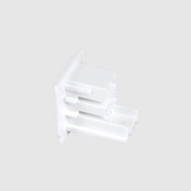 Three Circuit Track Light Square End Cap