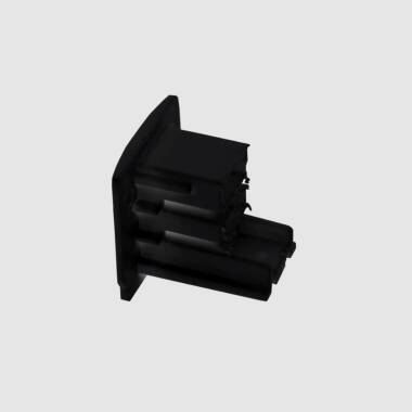 Three Circuit Track Light Square End Cap
