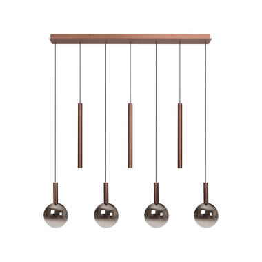 Image of Lucide Jasmine 7 Light CCT LED Bar Ceiling Pendant Light