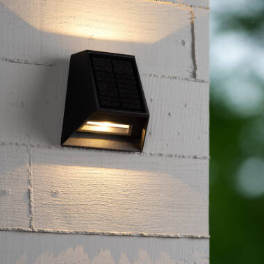 Image of Lucide Luton Solar LED Outdoor Up & Down Wall Light with PIR Sensor
