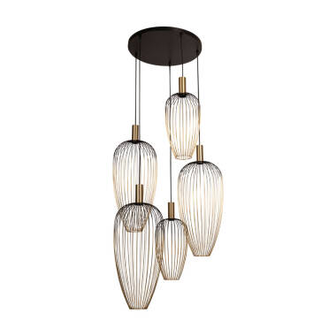 Image of Lucide Aurelie 5 Light Cluster Ceiling Pendant