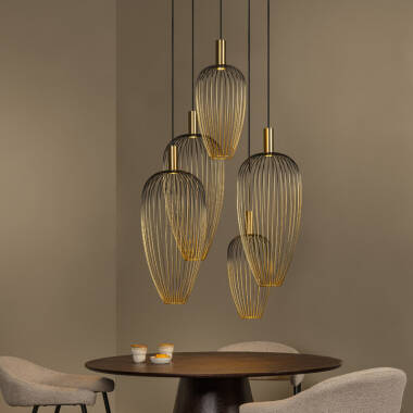 Image of Lucide Aurelie 5 Light Cluster Ceiling Pendant