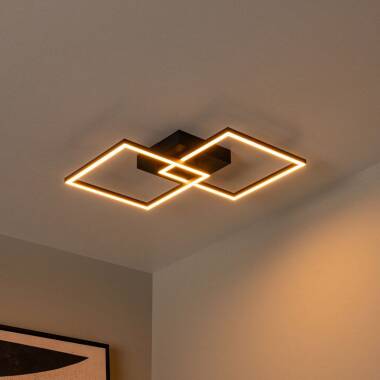 Image of Lucide Arianne CCT LED Square Flush Ceiling Light