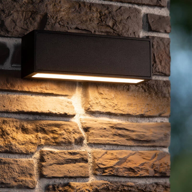 Image of Lucide Sutton Solar LED Outdoor Wall Light