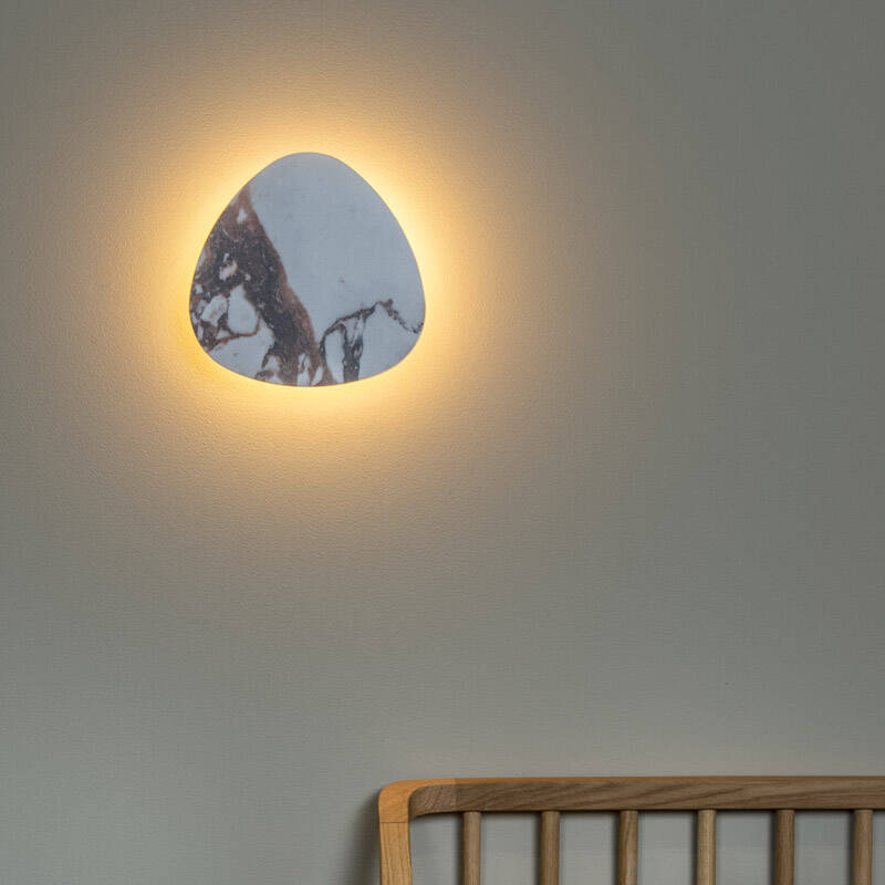 Image of Lucide Kamien 200 LED Ceramic Flush Wall Light