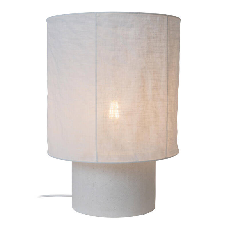 Image of Lucide Tissaja Large Linen Table Lamp