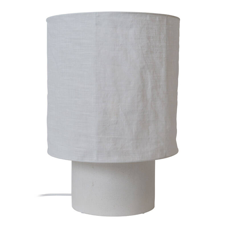 Image of Lucide Tissaja Large Linen Table Lamp